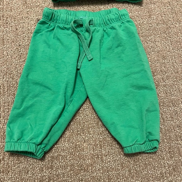 H&M 2-Piece Sweatshirt Joggers Set Green Unisex for Baby - Picture 3 of 6